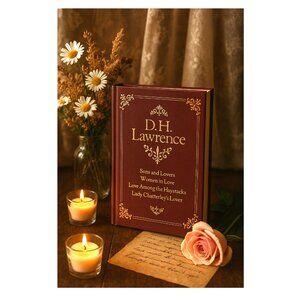 Bound in Passion The D.H. Lawrence Literary Collection 1983 Hard Cover Gold Trim